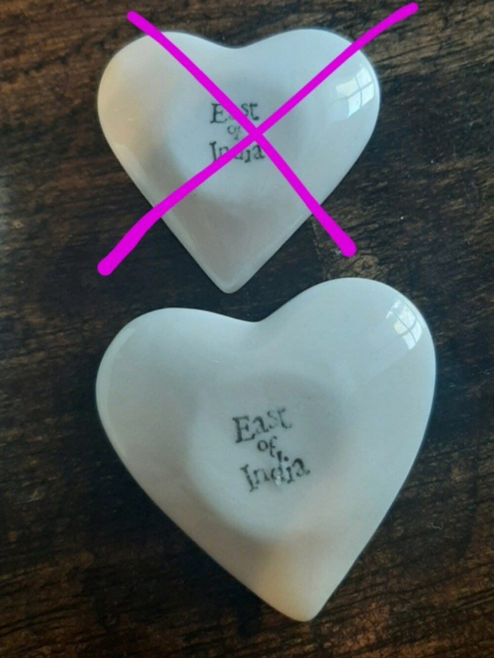 East of India 'You' Mini Stacking Heart - Picture 4 of 4